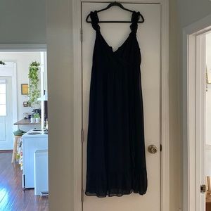 Black midi dress from Madewell